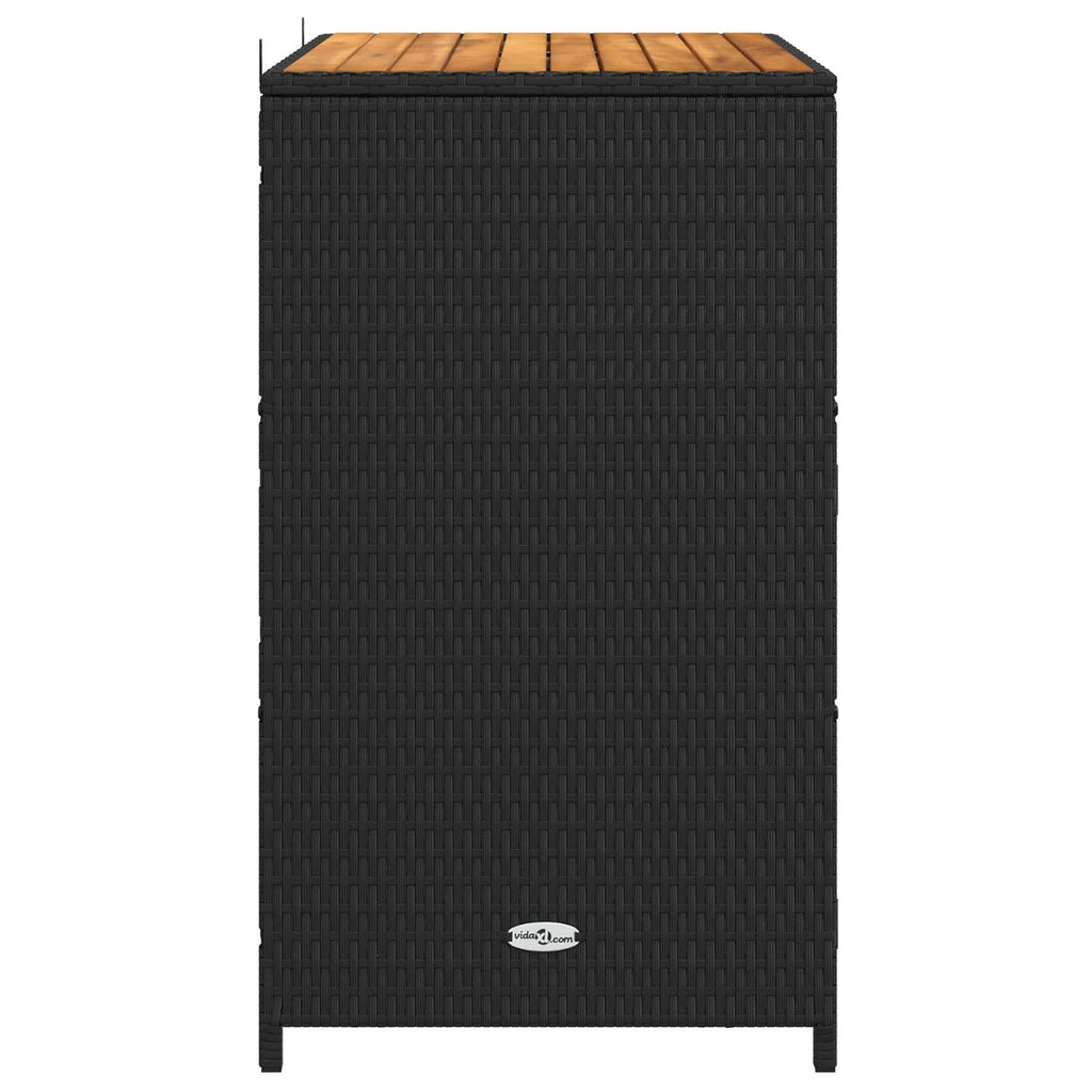 vidaXL Schrank Schwarz 70 x 50 x 87 cm Polyester und Roly Ratten
