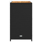vidaXL Schrank Schwarz 70 x 50 x 87 cm Polyester und Roly Ratten