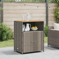 vidaXL Schrank mit Tür Grau 70 x 50 x 87 cm Polyester und Roly Ratten