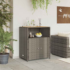 vidaXL Schrank mit Tür Grau 70 x 50 x 87 cm Polyester und Roly Ratten