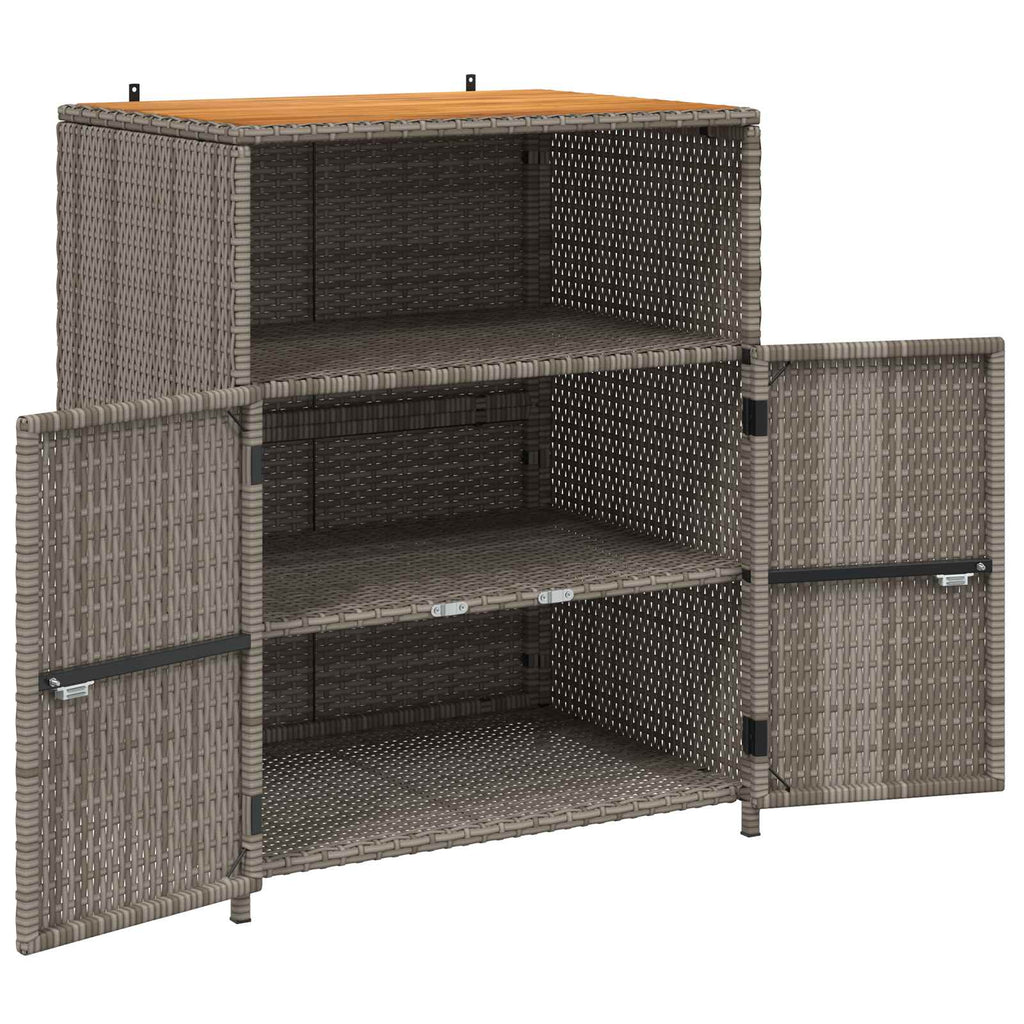 vidaXL Schrank mit Tür Grau 70 x 50 x 87 cm Polyester und Roly Ratten