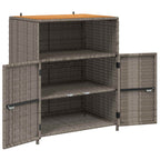 vidaXL Schrank mit Tür Grau 70 x 50 x 87 cm Polyester und Roly Ratten