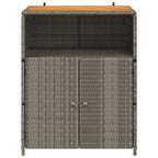 vidaXL Schrank mit Tür Grau 70 x 50 x 87 cm Polyester und Roly Ratten