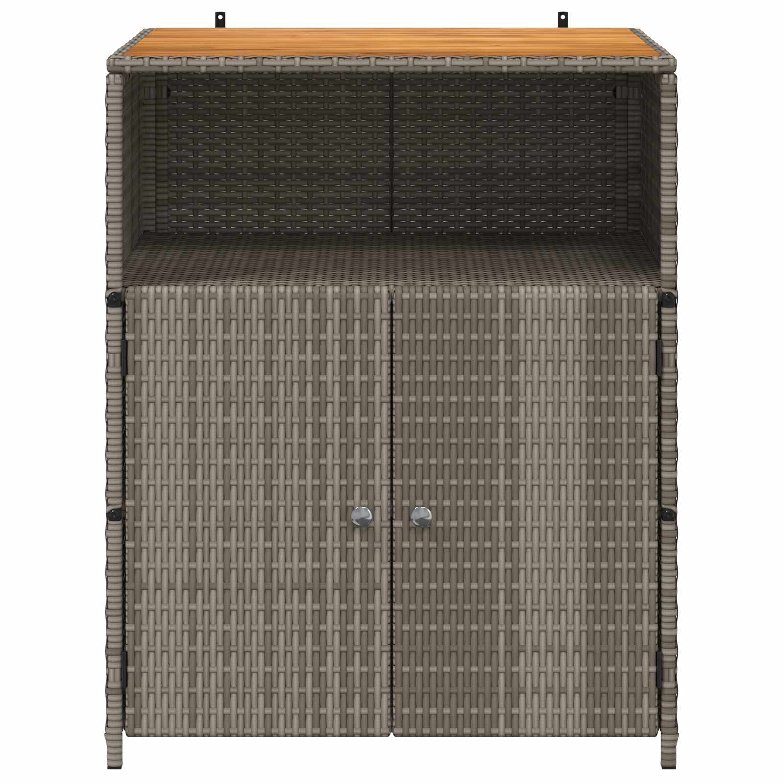 vidaXL Schrank mit Tür Grau 70 x 50 x 87 cm Polyester und Roly Ratten