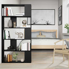 vidaXL Bücherregal Schwarz Eichen-Optik 80 x 24 x 159 cm Holzwerkstoff