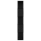 vidaXL Bücherregal Schwarz Eichen-Optik 80 x 24 x 159 cm Holzwerkstoff