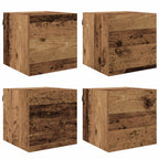 vidaXL Wandmontiertes TV-Regal Altholz 30,5 x 30 x 30 cm Holzwerkstoff