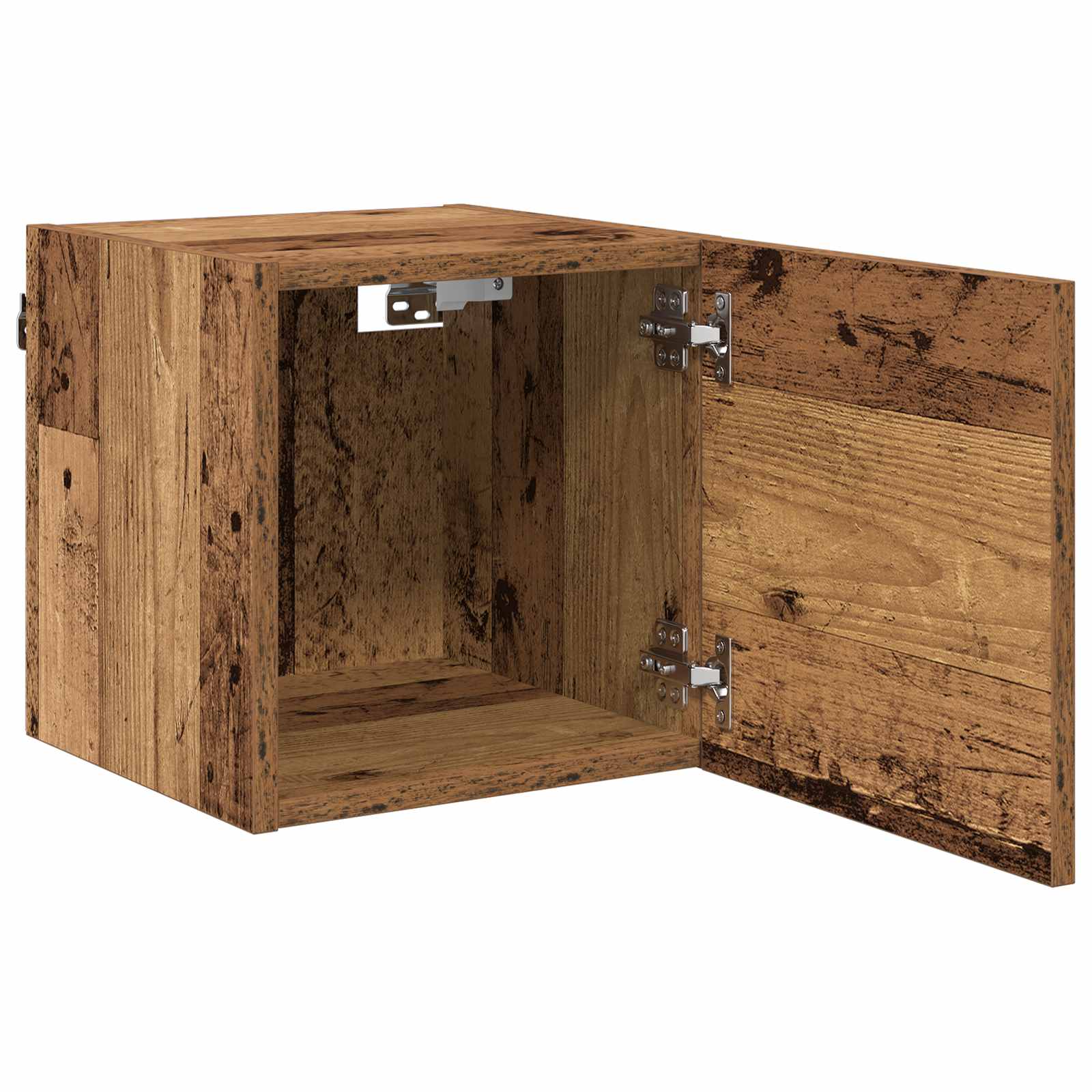 vidaXL Wandmontiertes TV-Regal Altholz 30,5 x 30 x 30 cm Holzwerkstoff