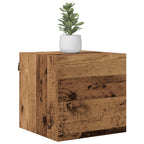 vidaXL Wandmontiertes TV-Regal Altholz 30,5 x 30 x 30 cm Holzwerkstoff