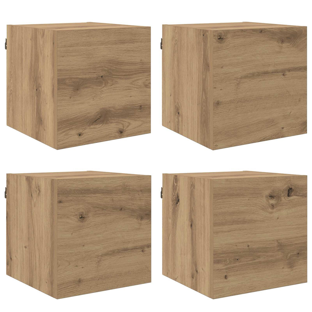 vidaXL Wandmontiertes TV-Regal Artisan-Eiche 30,5 x 30 x 30 cm
