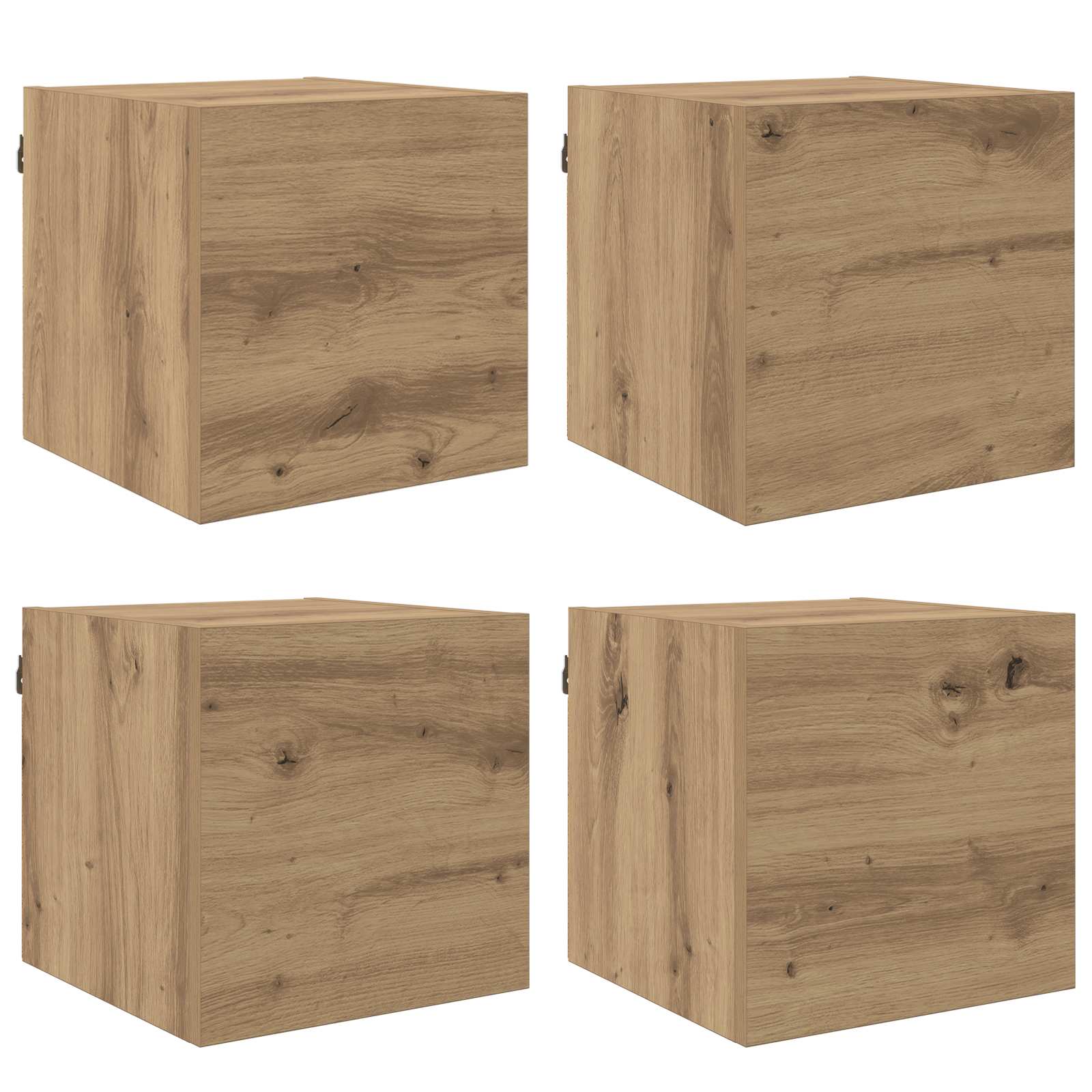 vidaXL Wandmontiertes TV-Regal Artisan-Eiche 30,5 x 30 x 30 cm
