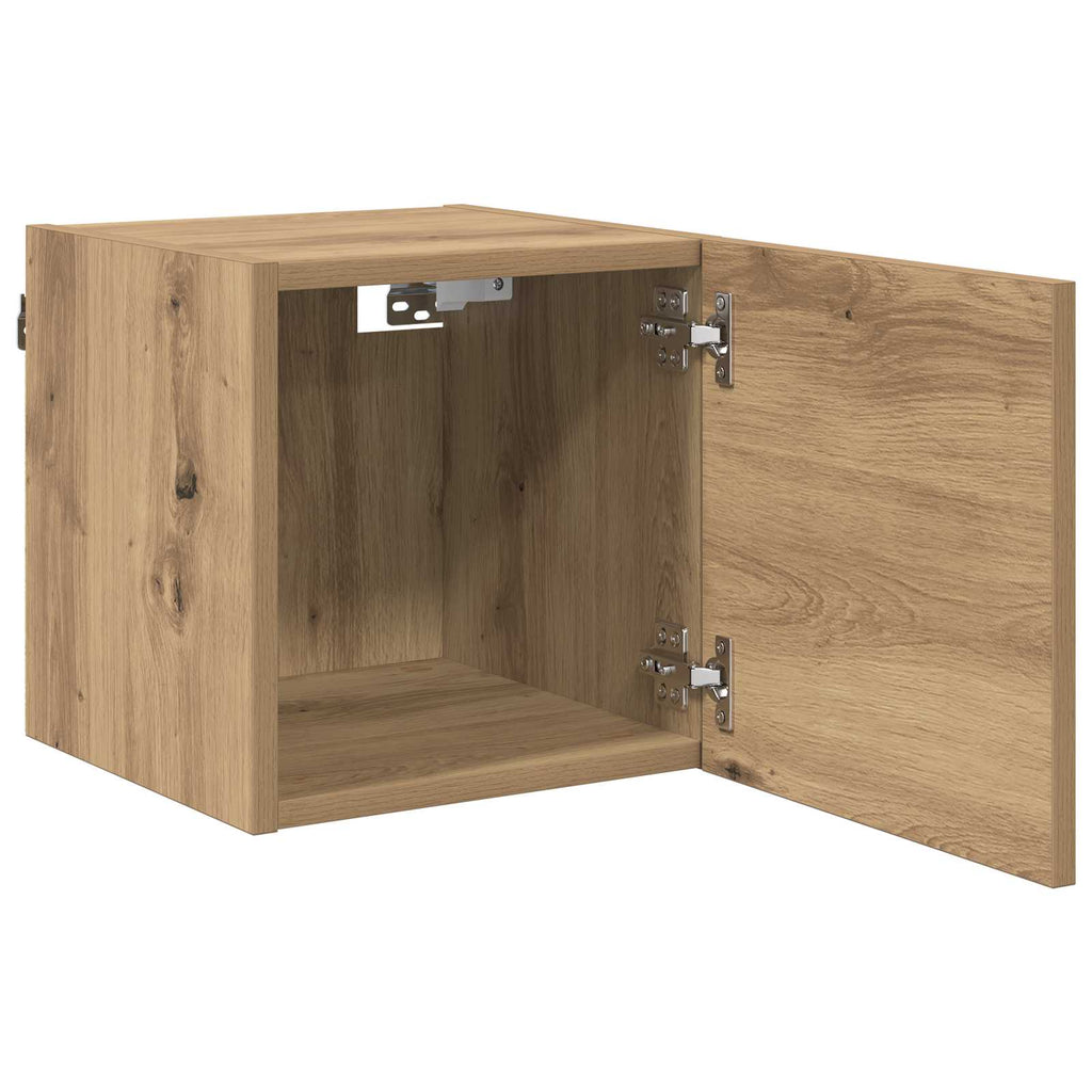 vidaXL Wandmontiertes TV-Regal Artisan-Eiche 30,5 x 30 x 30 cm