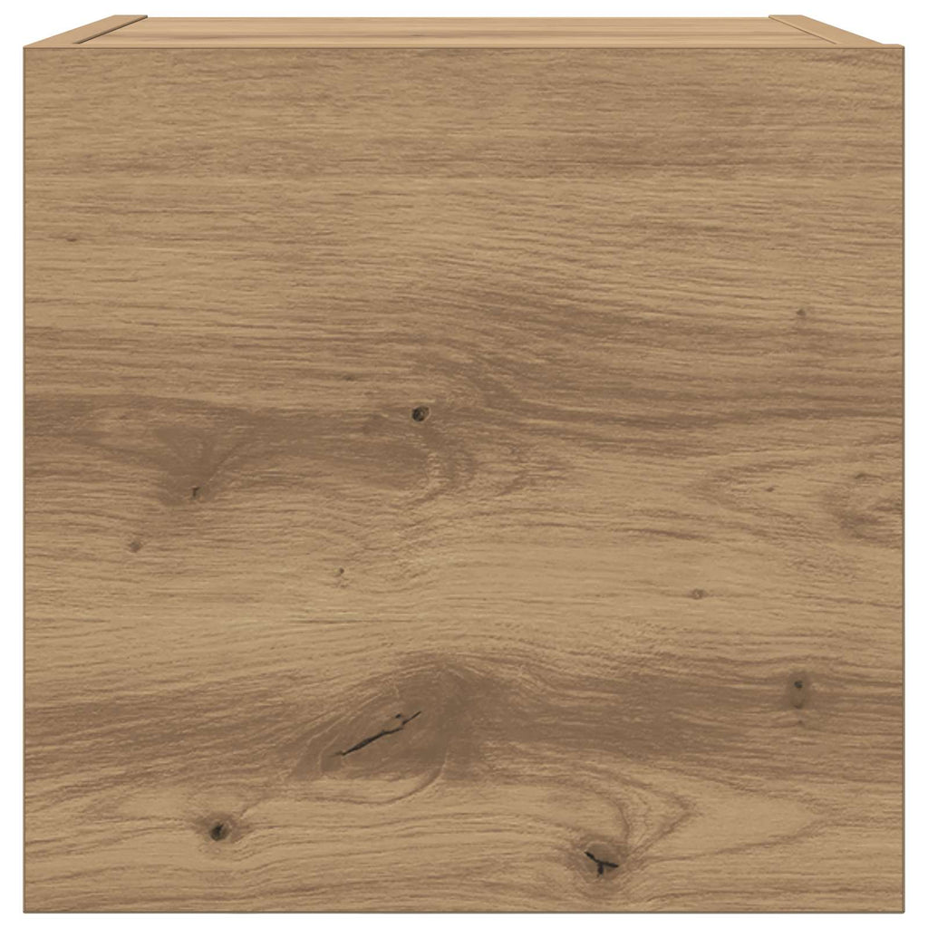 vidaXL Wandmontiertes TV-Regal Artisan-Eiche 30,5 x 30 x 30 cm