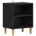vidaXL Bettschrank Schwarz Eichen-Optik 40 x 30 x 50 cm Holzwerkstoff