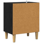 vidaXL Bettschrank Schwarz Eichen-Optik 40 x 30 x 50 cm Holzwerkstoff