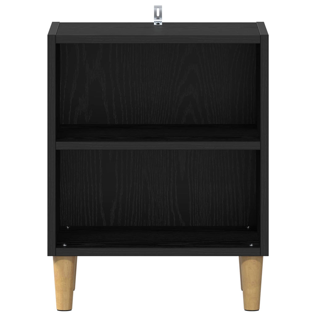 vidaXL Bettschrank Schwarz Eichen-Optik 40 x 30 x 50 cm Holzwerkstoff