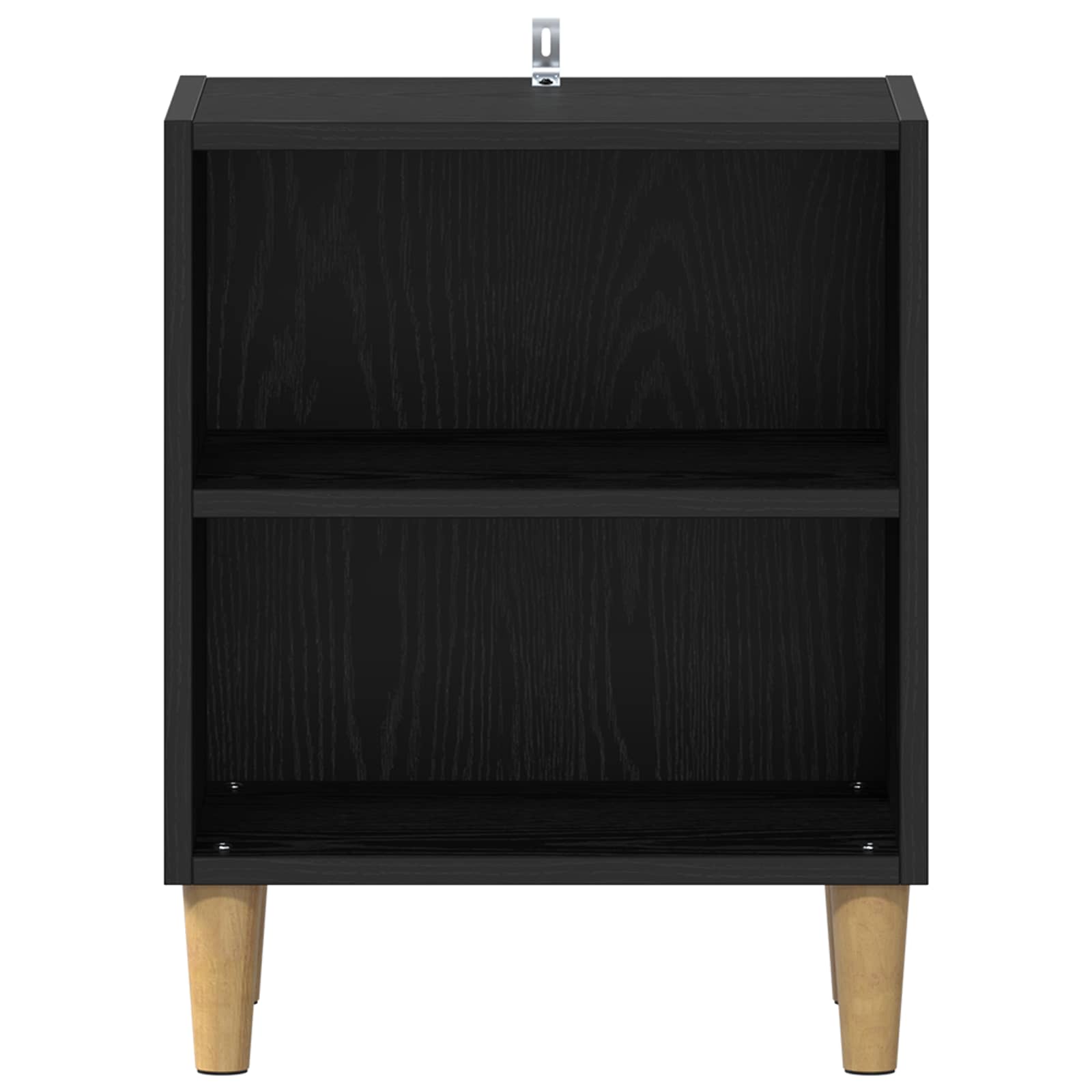 vidaXL Bettschrank Schwarz Eichen-Optik 40 x 30 x 50 cm Holzwerkstoff