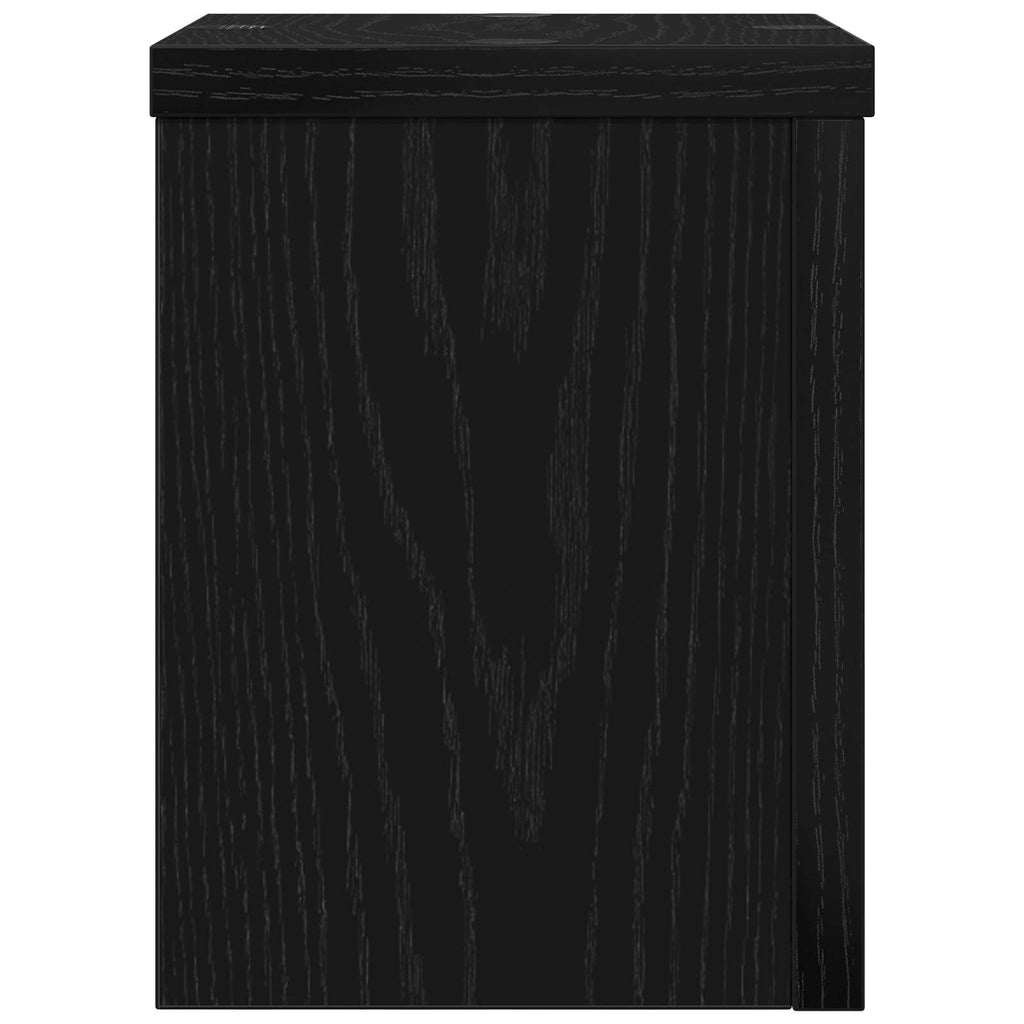 vidaXL Pflanzenständer 2 pcs Schwarz Eichen-Optik 15 x 15 x 20 cm