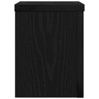 vidaXL Pflanzenständer 2 pcs Schwarz Eichen-Optik 15 x 15 x 20 cm