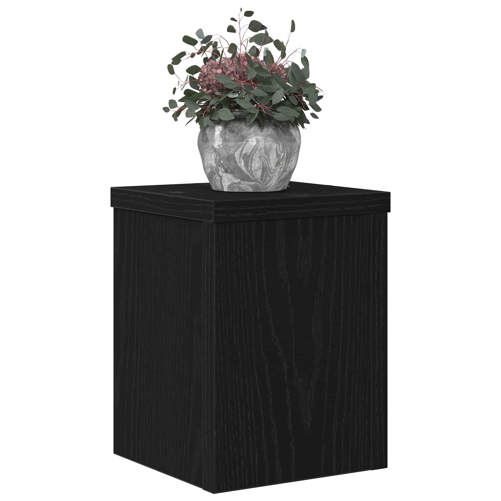 vidaXL Pflanzenständer 2 pcs Schwarz Eichen-Optik 15 x 15 x 20 cm