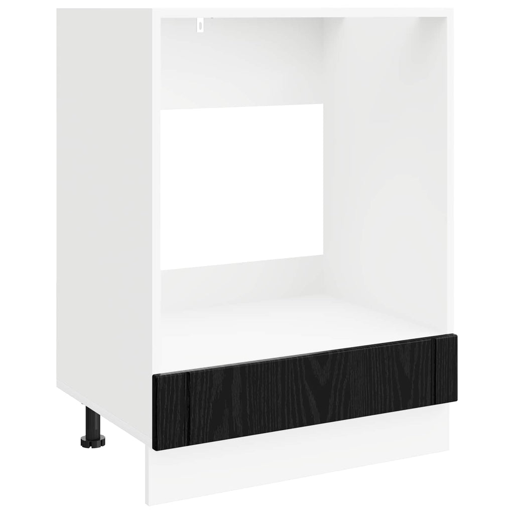 vidaXL Backofenschrank LUCCA Schwarze Eiche 60 x 46 x 81,5 cm