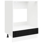 vidaXL Backofenschrank LUCCA Schwarze Eiche 60 x 46 x 81,5 cm