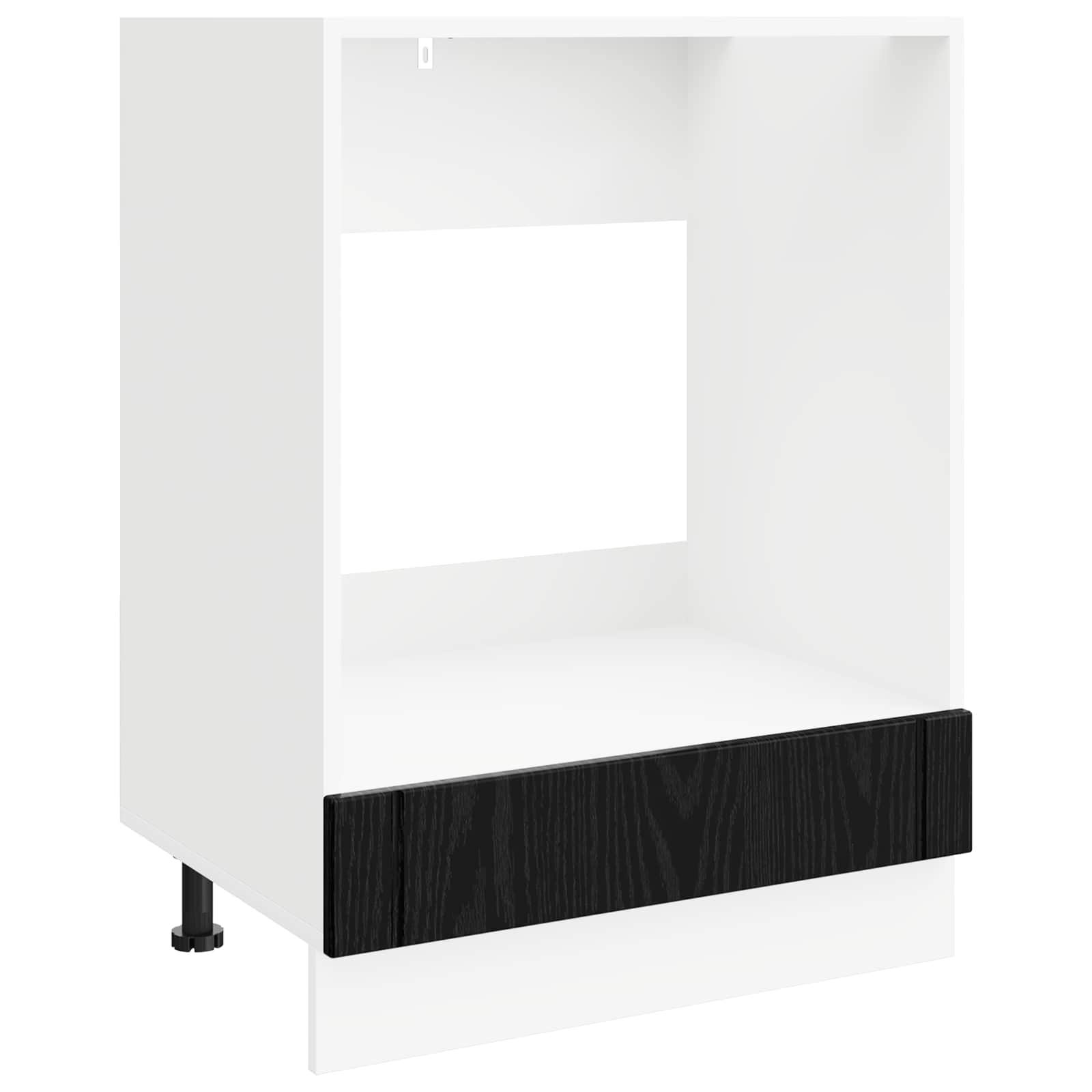 vidaXL Backofenschrank LUCCA Schwarze Eiche 60 x 46 x 81,5 cm