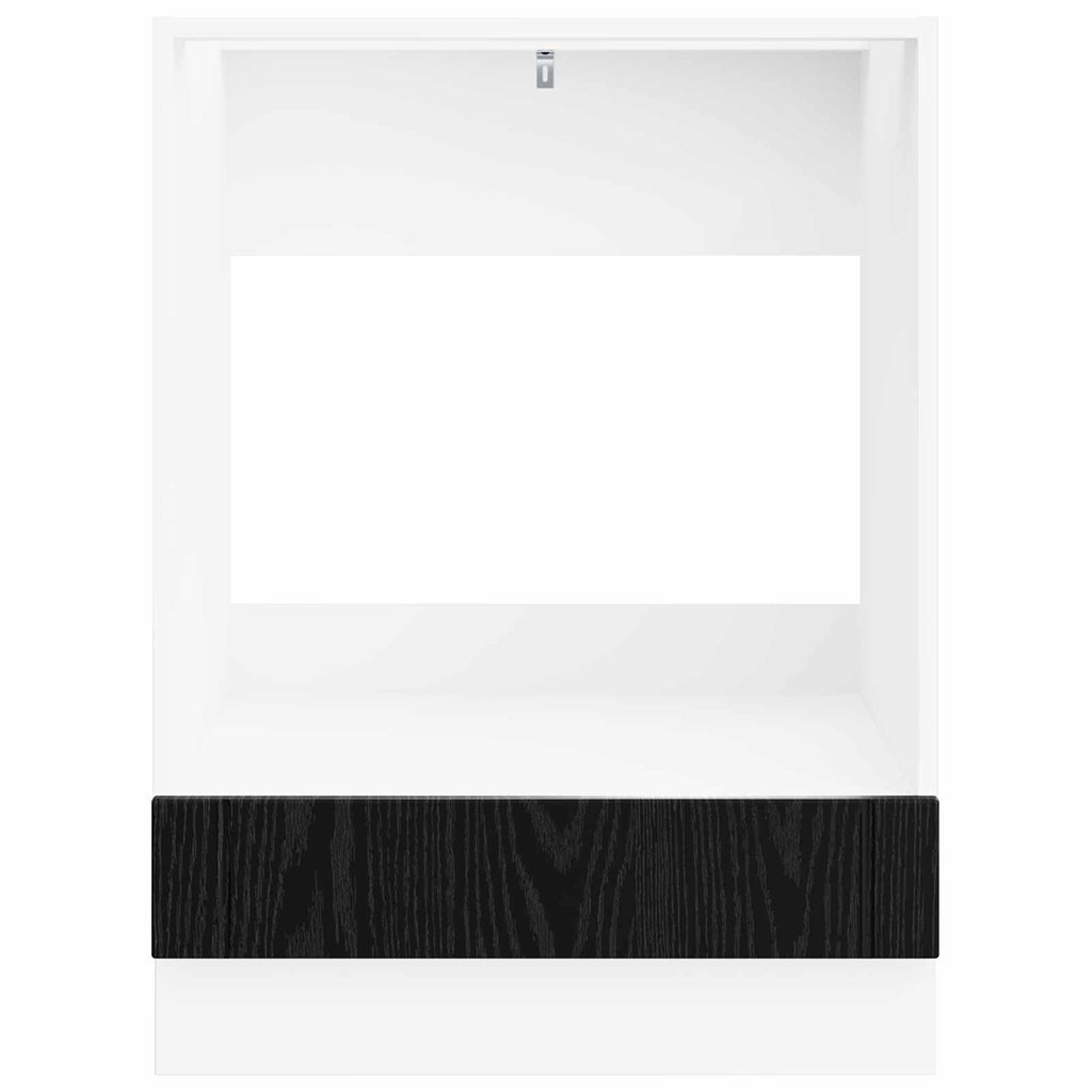 vidaXL Backofenschrank LUCCA Schwarze Eiche 60 x 46 x 81,5 cm