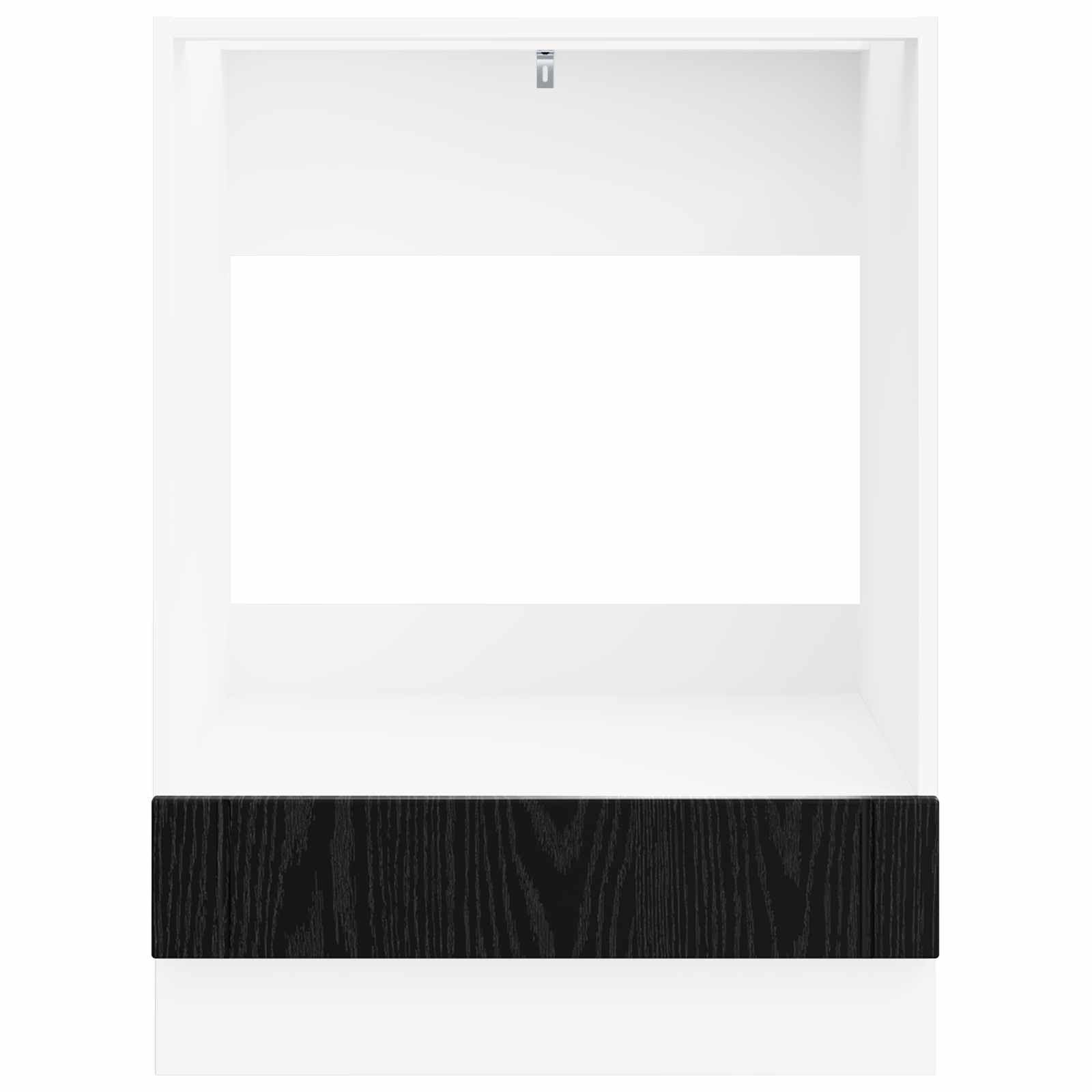 vidaXL Backofenschrank LUCCA Schwarze Eiche 60 x 46 x 81,5 cm