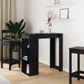 vidaXL Bartisch Schwarz Eichen-Optik 102 x 50 x 103,5 cm Holzwerkstoff