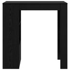 vidaXL Bartisch Schwarz Eichen-Optik 102 x 50 x 103,5 cm Holzwerkstoff