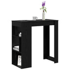 vidaXL Bartisch Schwarz Eichen-Optik 102 x 50 x 103,5 cm Holzwerkstoff