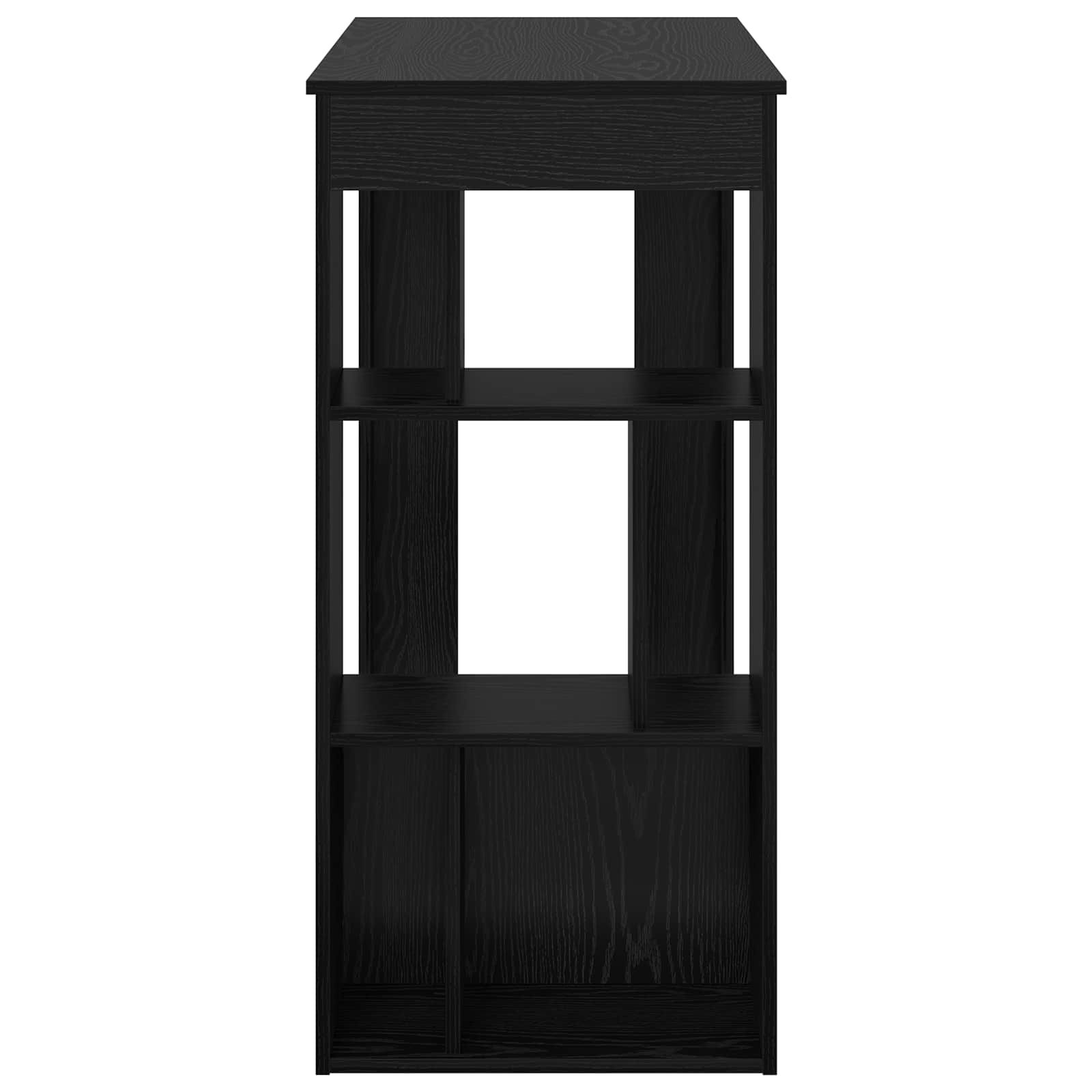 vidaXL Bartisch Schwarz Eichen-Optik 102 x 50 x 103,5 cm Holzwerkstoff