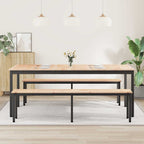 vidaXL Esstisch Natur 200 x 100 x 75 cm Massives Kiefernholz