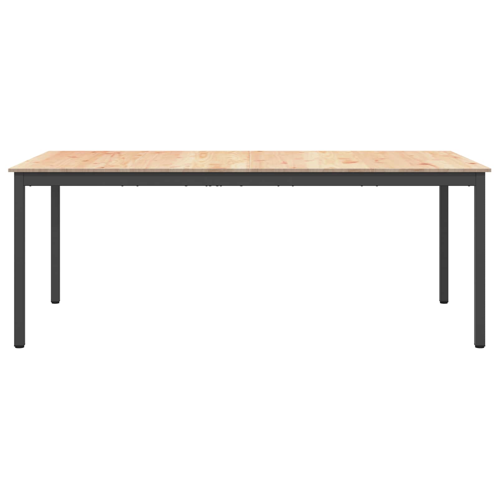 vidaXL Esstisch Natur 200 x 100 x 75 cm Massives Kiefernholz