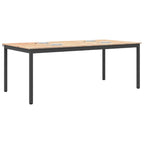 vidaXL Esstisch Natur 200 x 100 x 75 cm Massives Kiefernholz
