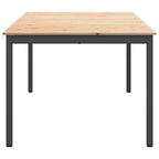 vidaXL Esstisch Natur 200 x 100 x 75 cm Massives Kiefernholz