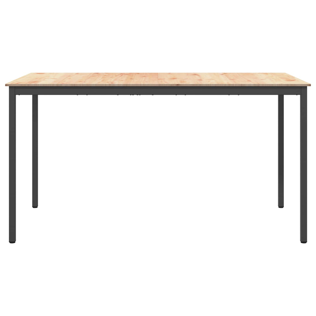 vidaXL Bartisch Natur 200 x 100 x 105 cm Massives Kiefernholz