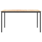 vidaXL Bartisch Natur 200 x 100 x 105 cm Massives Kiefernholz