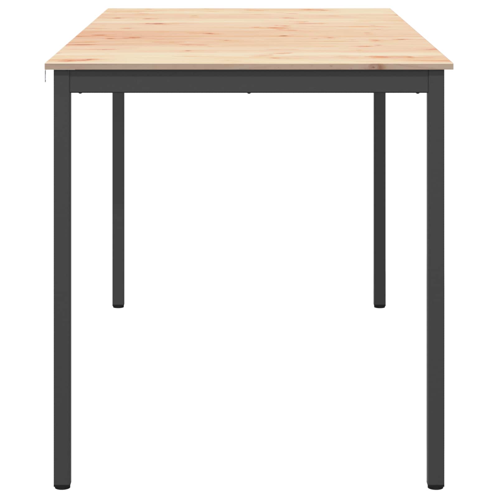 vidaXL Bartisch Natur 200 x 100 x 105 cm Massives Kiefernholz