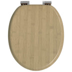 vidaXL Soft-Close Toilettensitz 2 pcs Heller Bambusfarbton 44 x 38 cm