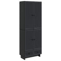 vidaXL Schrankset 2 pcs Schwarz 66 x 34,5 x 95 cm Holzwerkstoff
