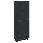 vidaXL Schrankset 2 pcs Schwarz 66 x 34,5 x 95 cm Holzwerkstoff