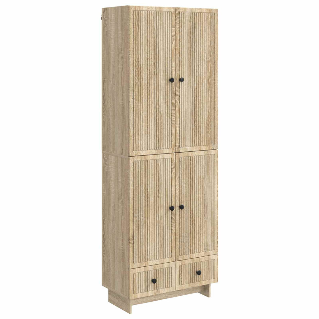vidaXL Schrankset 2 pcs Sonoma-Eiche 66 x 34,5 x 95 cm Holzwerkstoff