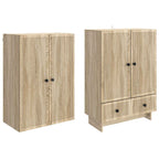 vidaXL Schrankset 2 pcs Sonoma-Eiche 66 x 34,5 x 95 cm Holzwerkstoff