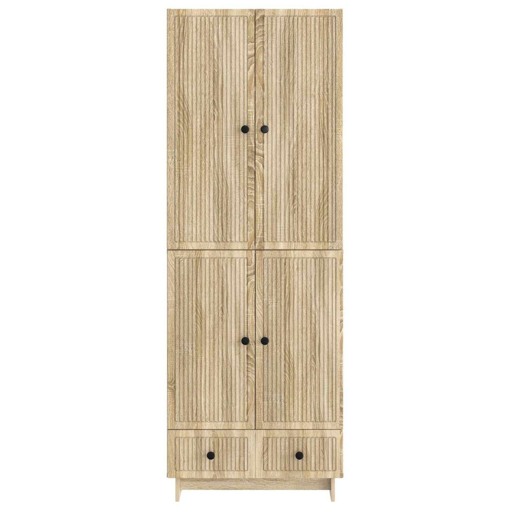 vidaXL Schrankset 2 pcs Sonoma-Eiche 66 x 34,5 x 95 cm Holzwerkstoff