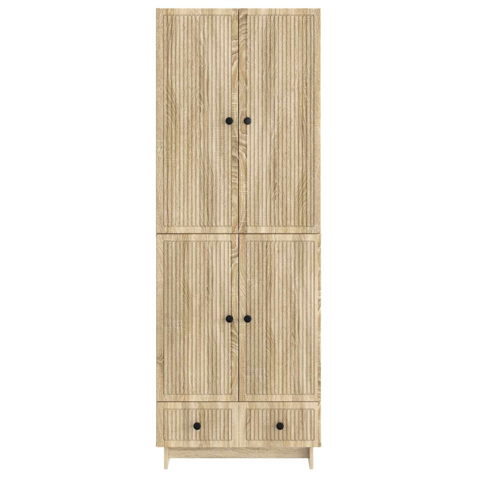vidaXL Schrankset 2 pcs Sonoma-Eiche 66 x 34,5 x 95 cm Holzwerkstoff