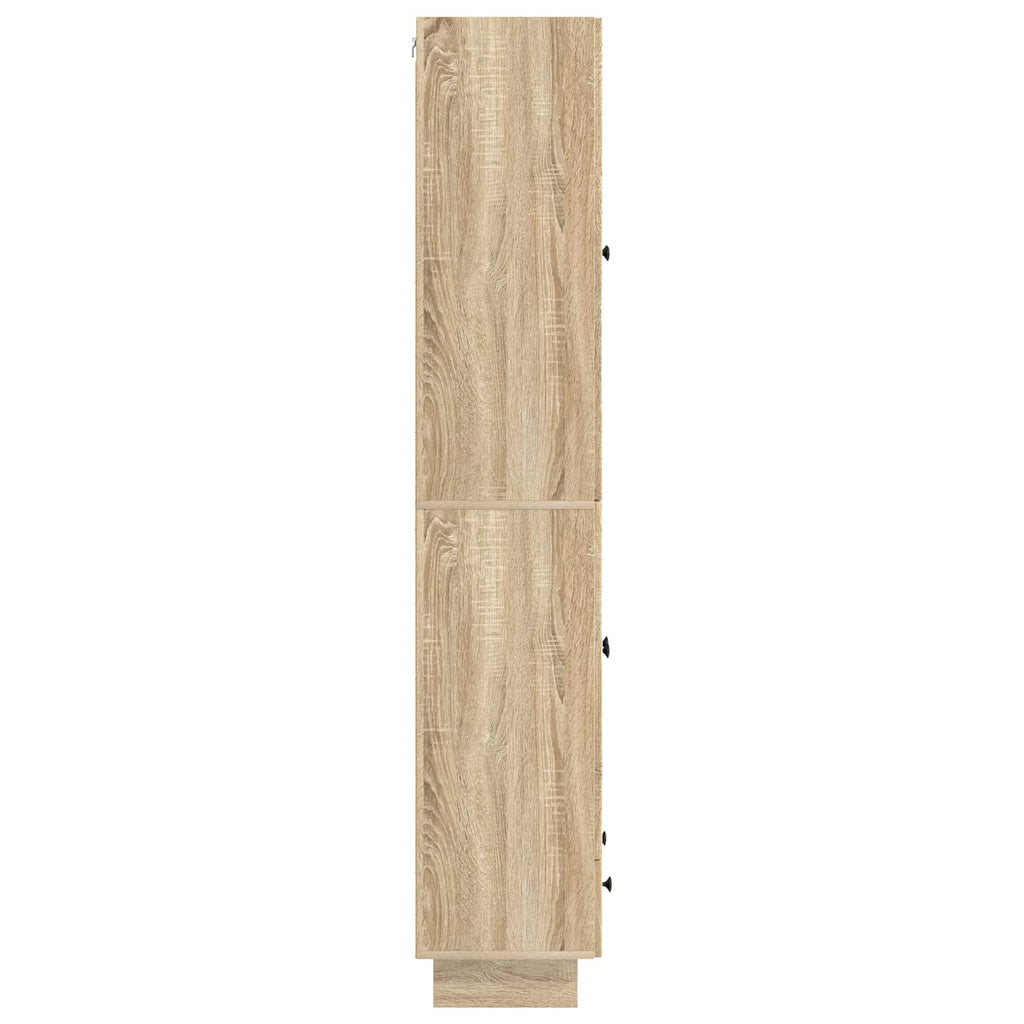 vidaXL Schrankset 2 pcs Sonoma-Eiche 66 x 34,5 x 95 cm Holzwerkstoff