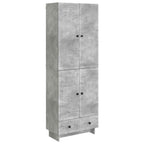 vidaXL Schrankset 2 pcs Betongrau 66 x 34,5 x 95 cm Holzwerkstoff