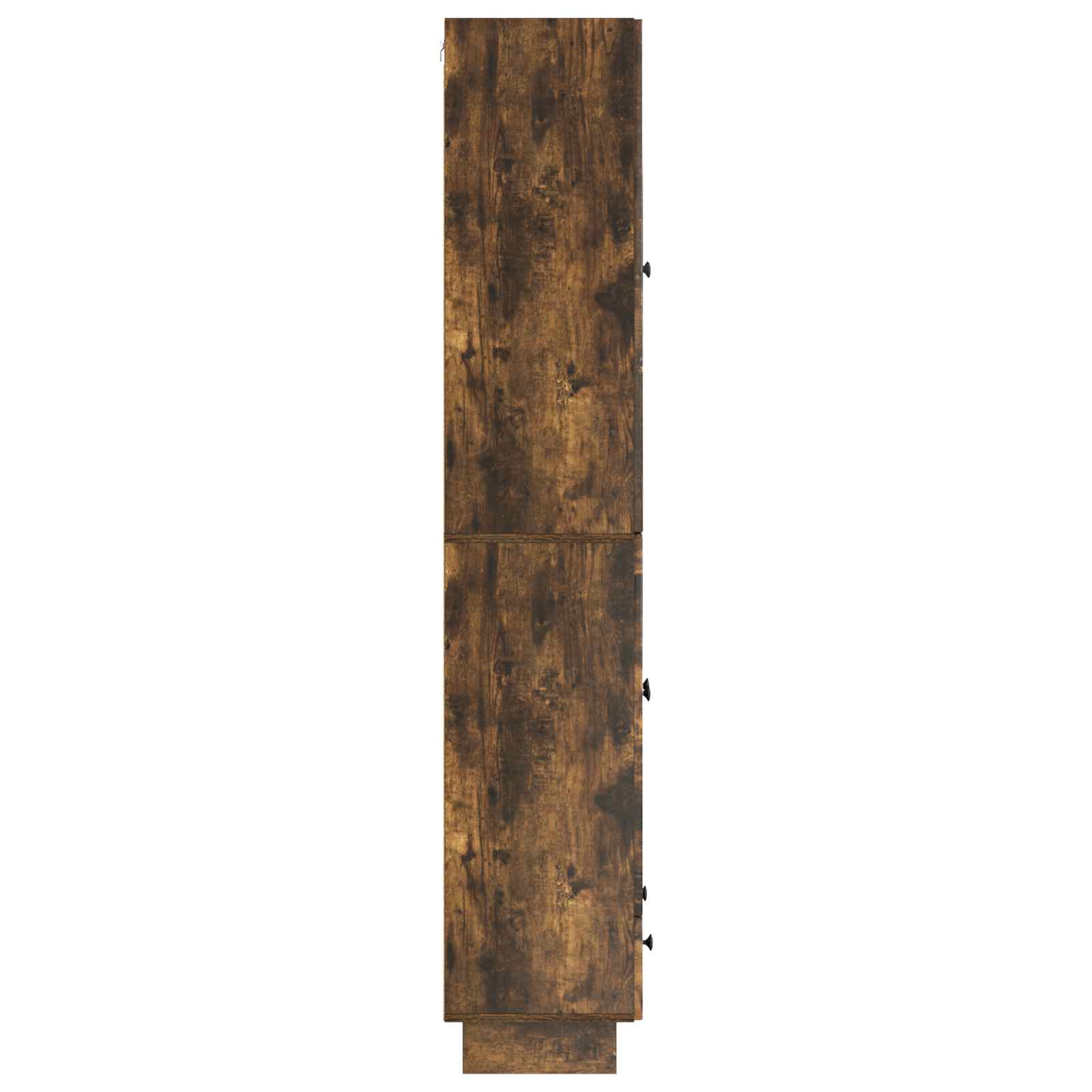 vidaXL Schrankset 2 pcs Geräucherte Eiche 66 x 34,5 x 95 cm